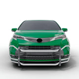 Vanguard Stainless Steel Front Guards Front Runners Bumper Guard for 2021-2024 toyota sienna nan