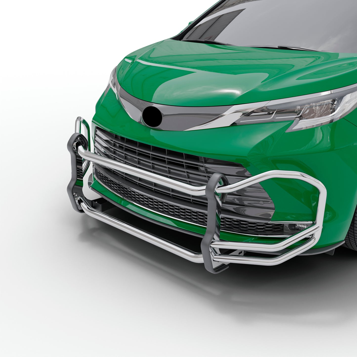 Vanguard Stainless Steel Front Guards Front Runners Bumper Guard for 2021-2024 toyota sienna nan
