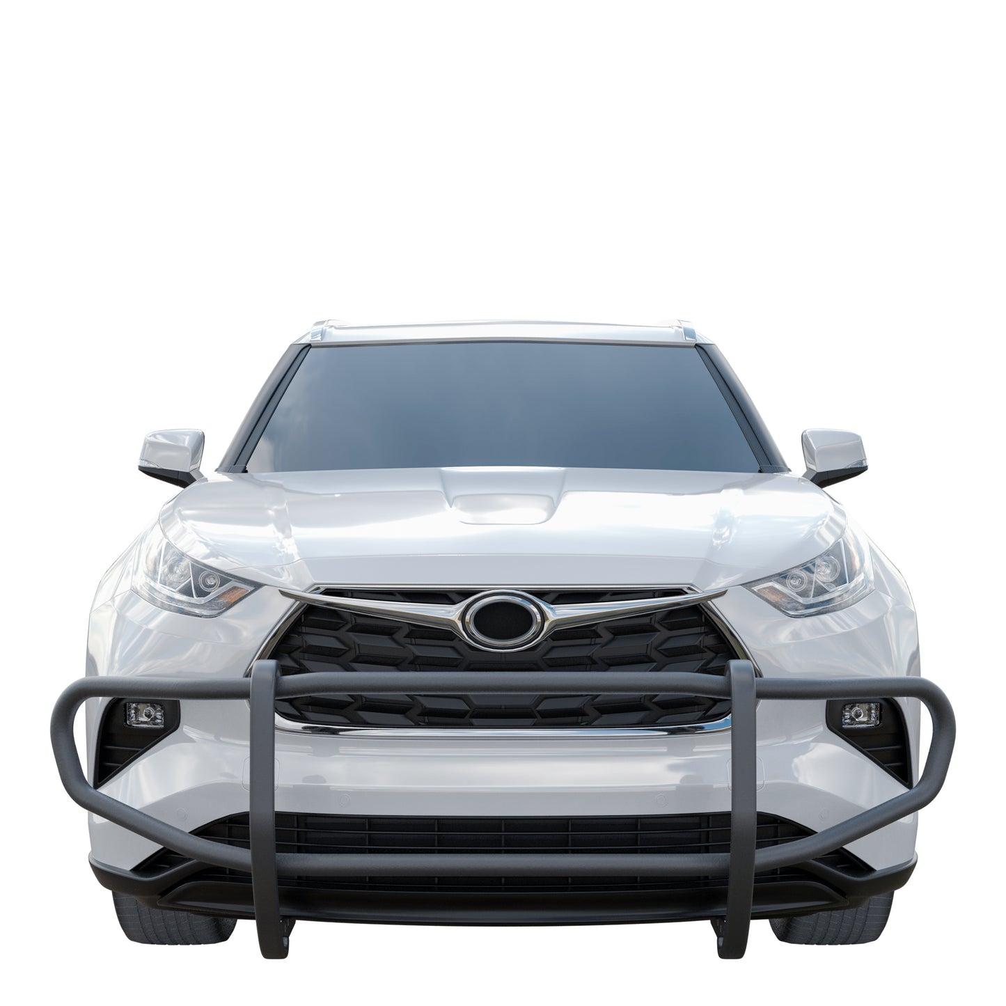 Vanguard Black Powdercoat Front Guards Front Runners Bumper Guard for 2020-2024 toyota highlander nan