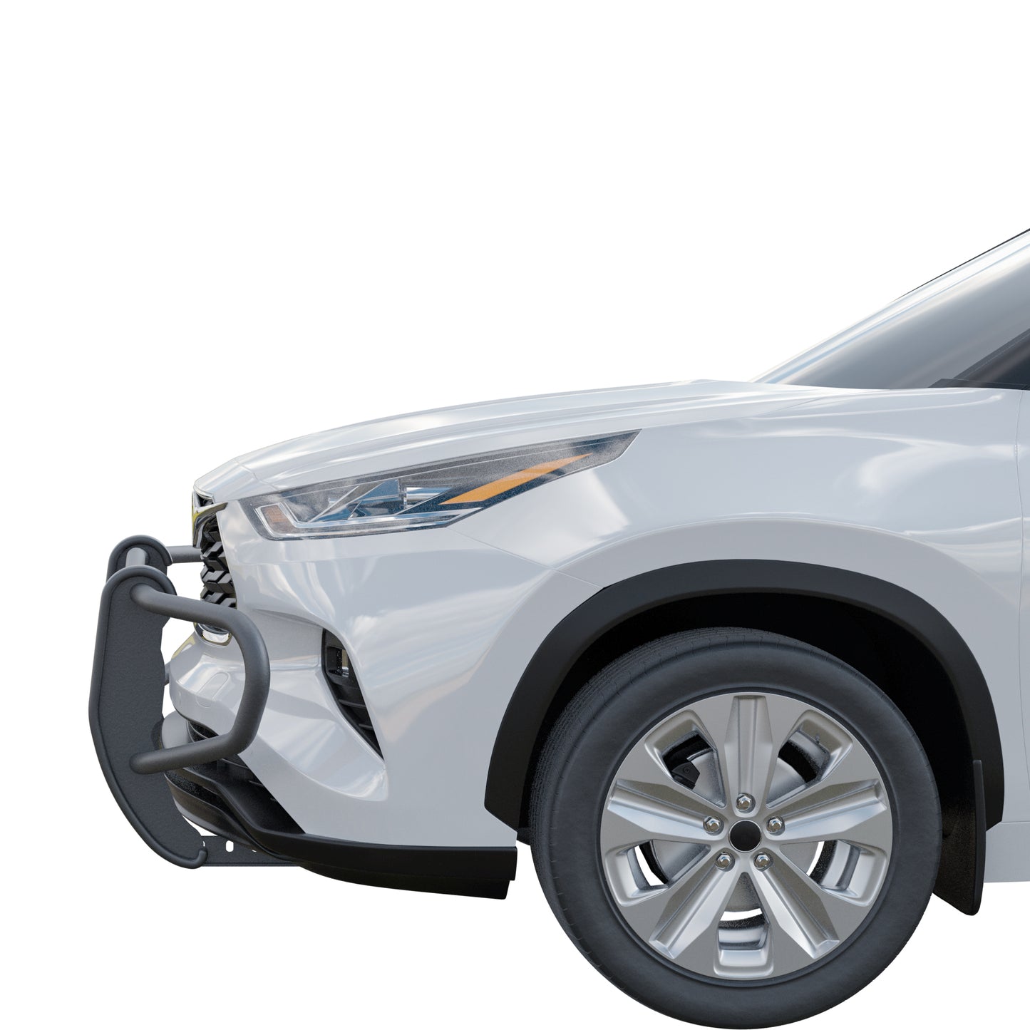Vanguard Black Powdercoat Front Guards Front Runners Bumper Guard for 2020-2024 toyota highlander nan