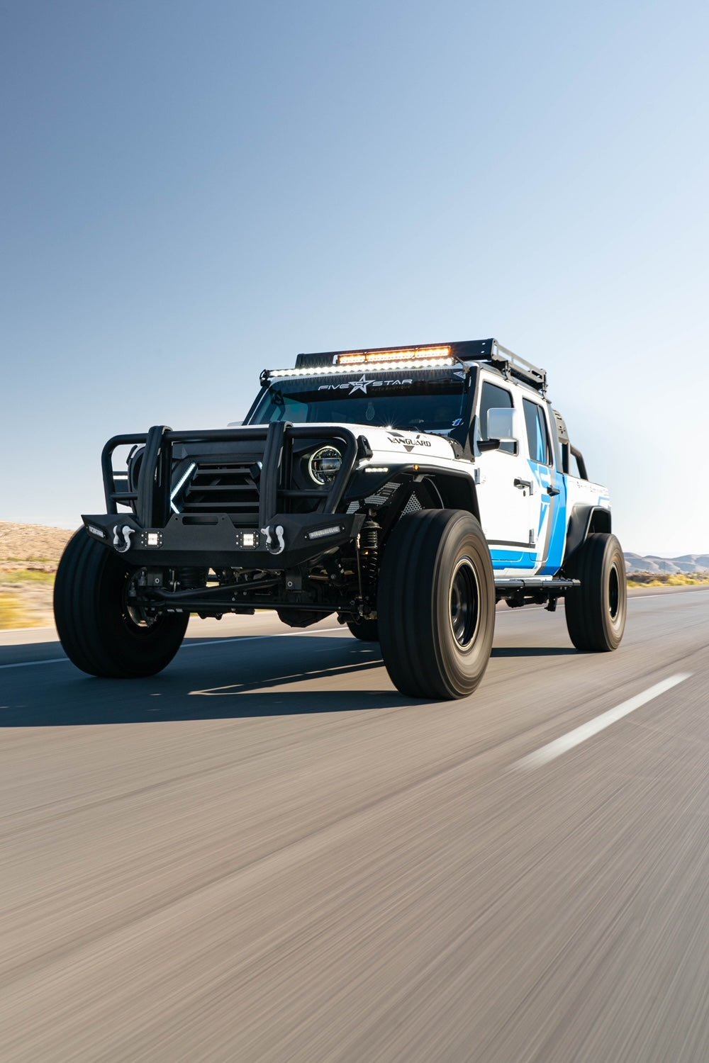 Vanguard Black Powdercoat Heavy Duty Bumpers And Grilles Rear Bumpers Bumper for 2021-2024 ford bronco nan