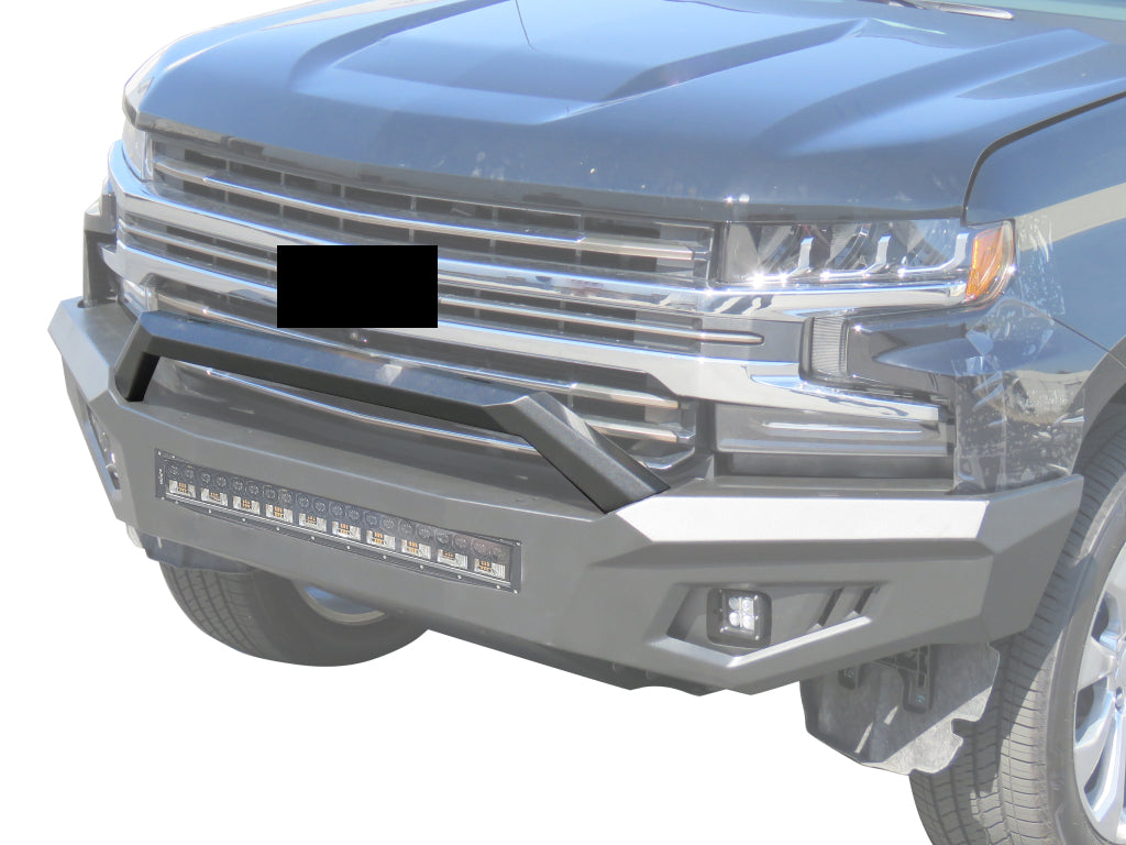 Vanguard Black Powdercoat Heavy Duty Bumpers And Grilles Front Bumpers Bumper for 2019-2025 chevrolet silverado 1500 nan