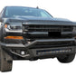 Vanguard Black Powdercoat Heavy Duty Bumpers And Grilles Front Bumpers Bumper for 2016-2018 chevrolet silverado 1500 nan