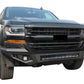 Vanguard Black Powdercoat Heavy Duty Bumpers And Grilles Front Bumpers Bumper for 2016-2018 chevrolet silverado 1500 nan