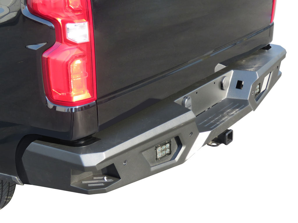 Vanguard Black Powdercoat Heavy Duty Bumpers And Grilles Rear Bumpers Bumper for 2014-2018 chevrolet silverado 1500 nan