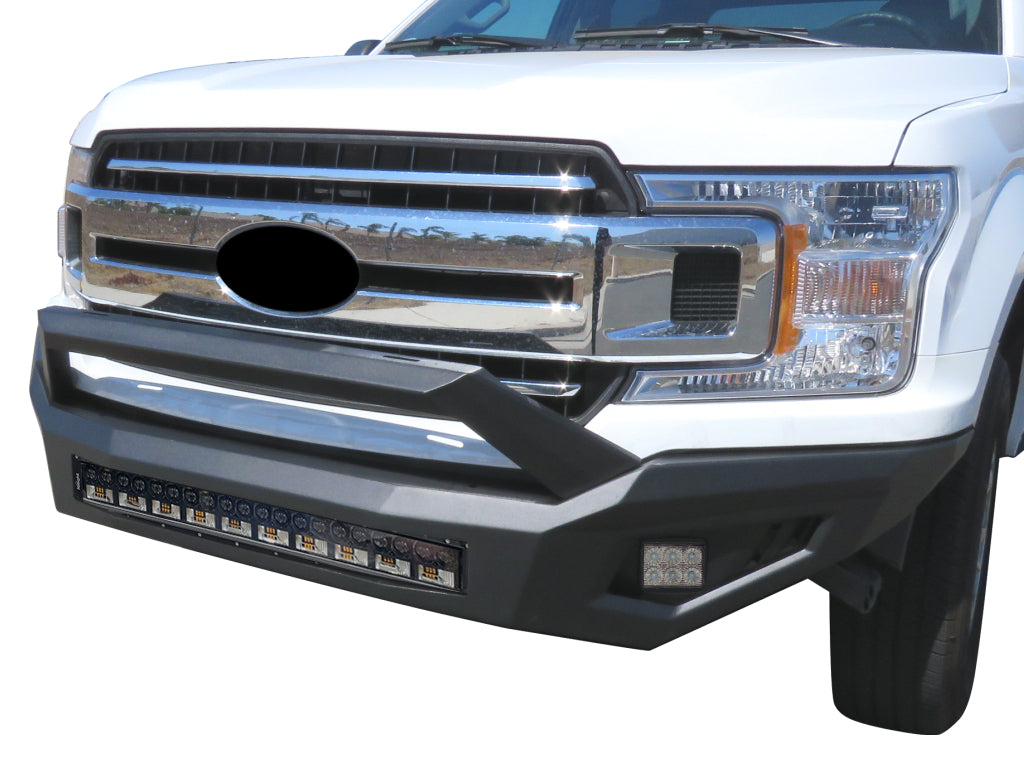 Vanguard Black Powdercoat Heavy Duty Bumpers And Grilles Front Bumpers Bumper for 2018-2020 ford f-150 nan