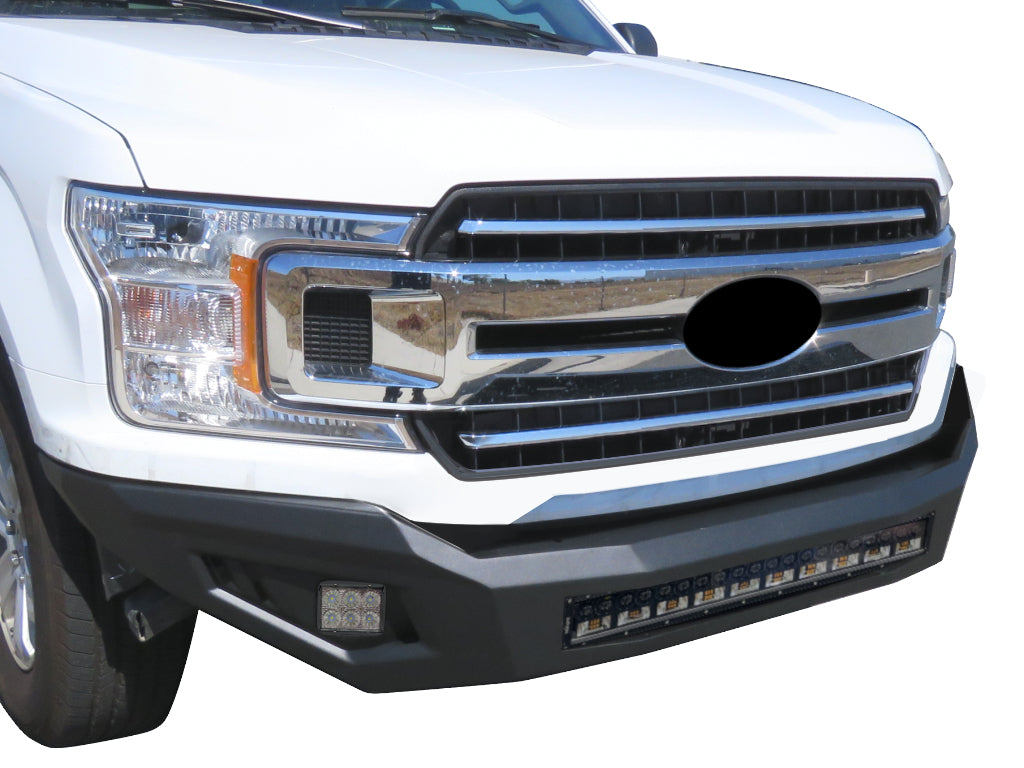 Vanguard Black Powdercoat Heavy Duty Bumpers And Grilles Front Bumpers Bumper for 2018-2020 ford f-150 nan