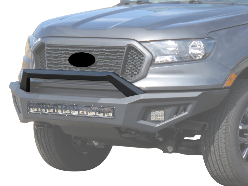 Vanguard Black Powdercoat Heavy Duty Bumpers And Grilles Front Bumpers Bumper for 2019-2024 ford ranger nan
