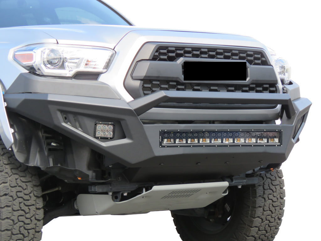 Vanguard Black Powdercoat Heavy Duty Bumpers And Grilles Front Bumpers Bumper for 2016-2023 toyota tacoma nan