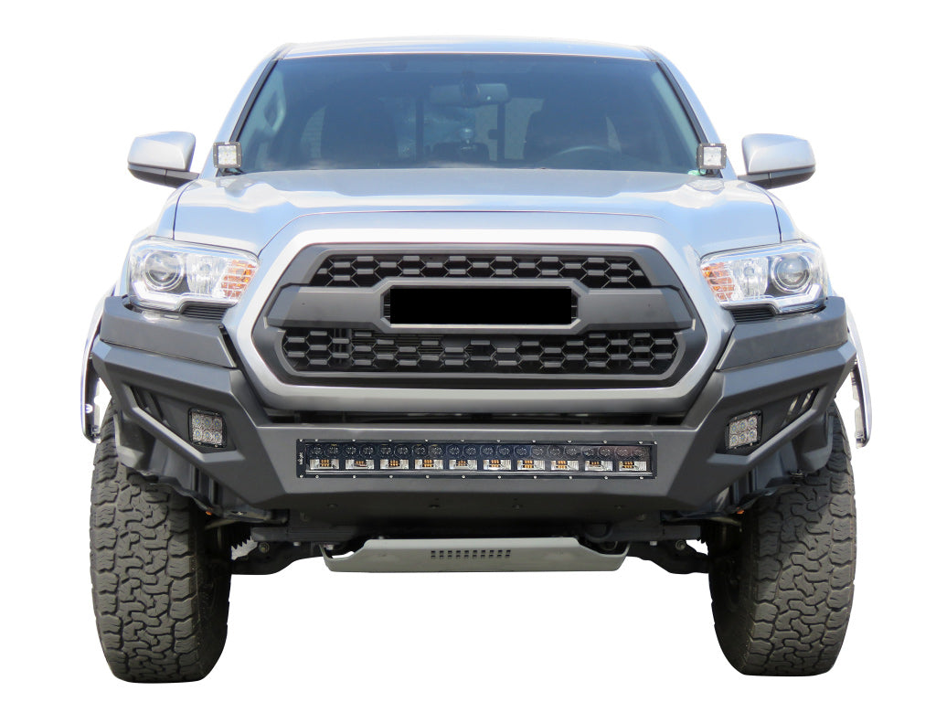 Vanguard Black Powdercoat Heavy Duty Bumpers And Grilles Front Bumpers Bumper for 2016-2023 toyota tacoma nan