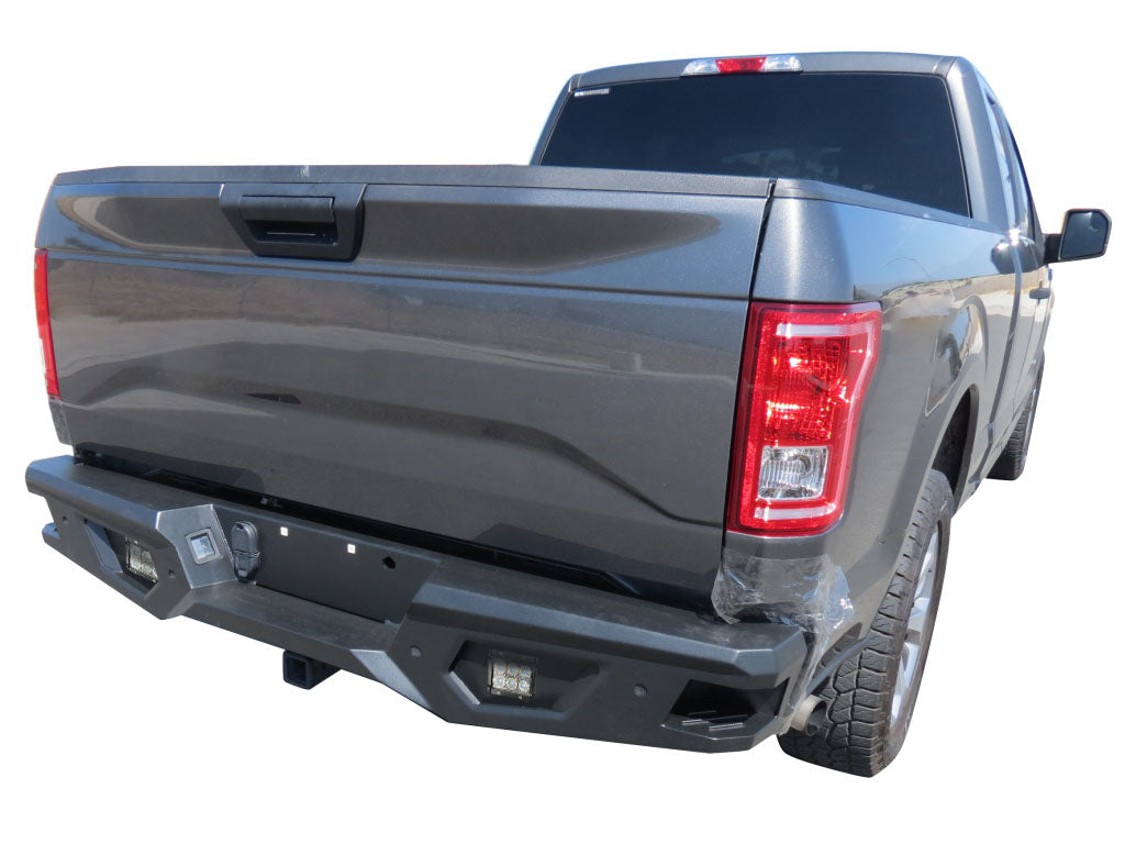 Vanguard Black Powdercoat Heavy Duty Bumpers And Grilles Rear Bumpers Bumper for 2015-2024 ford f-150 nan