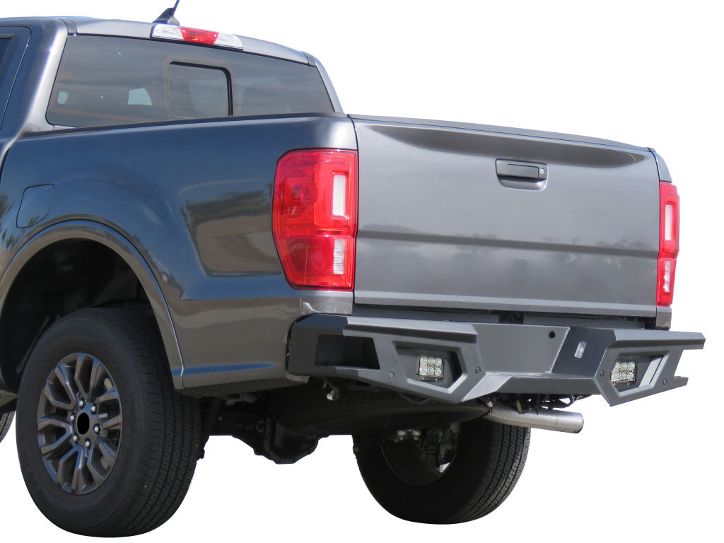 Vanguard Black Powdercoat Heavy Duty Bumpers And Grilles Rear Bumpers Bumper for 2019-2024 ford ranger nan