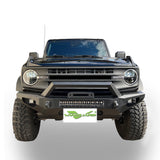 Vanguard Black Powdercoat Heavy Duty Bumpers And Grilles Front Bumpers Bumper for 2021-2024 ford bronco nan