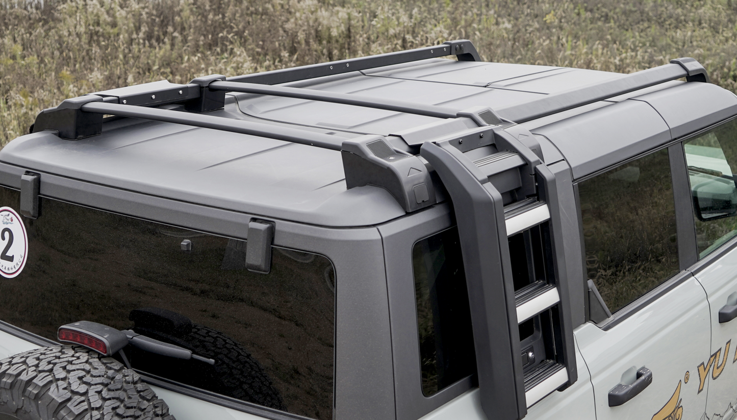 Vanguard Black Powdercoat Roof & Hitch Accessories Roof Racks Roof Rack for 2021-2024 ford bronco nan