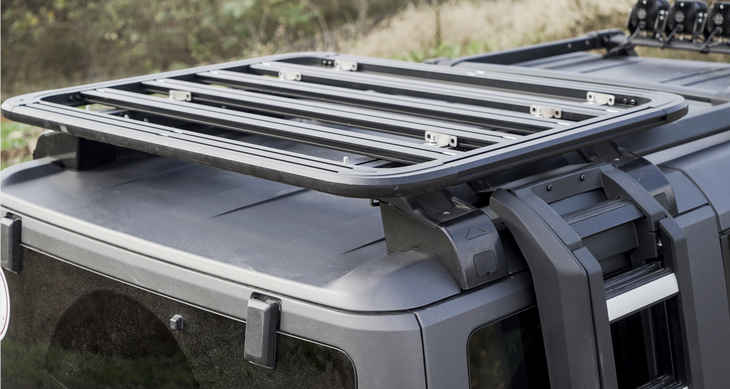 Vanguard Black Powdercoat Roof & Hitch Accessories Roof Racks Roof Rack for 2021-2024 ford bronco nan