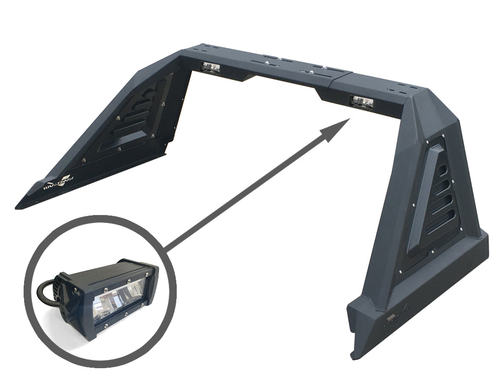 Vanguard Black Powdercoat Roll Bars & Truck Bed Accessories Bed Bars Roll Bar for 2005-2025 toyota tacoma nan