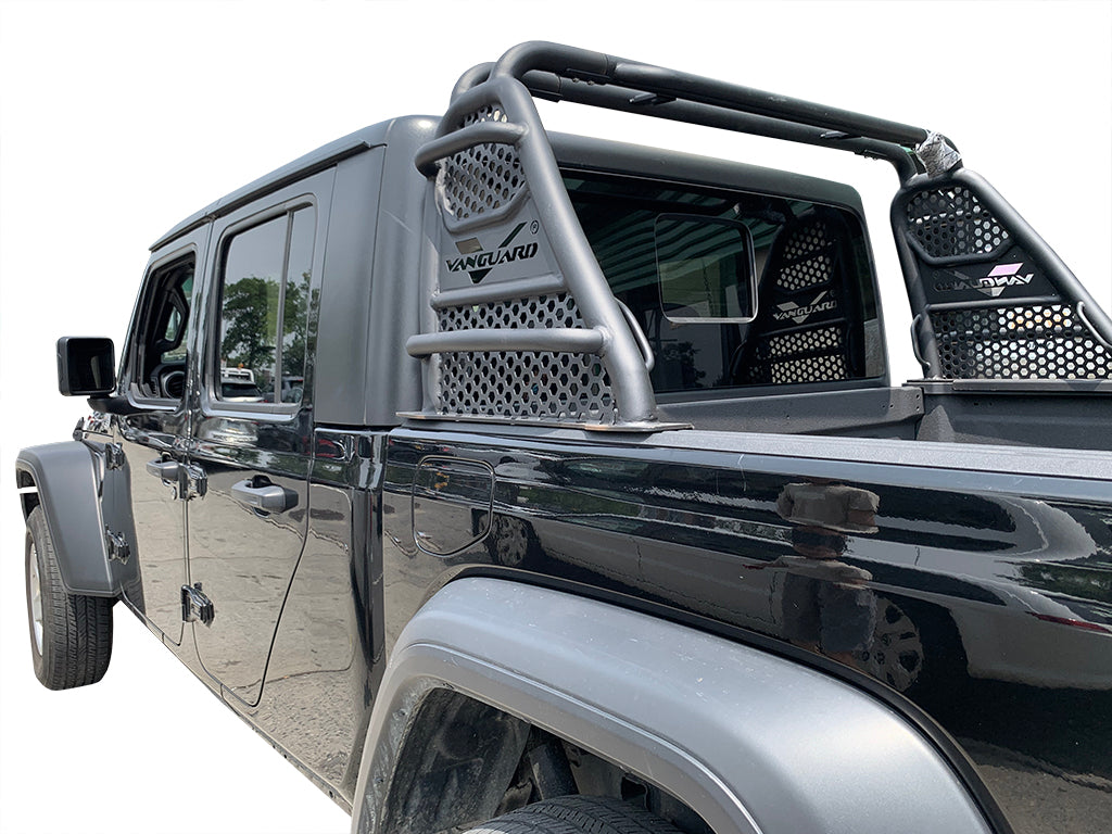 Vanguard Black Powdercoat Roll Bars & Truck Bed Accessories Bed Bars Roll Bar for 2020-2025 jeep gladiator nan