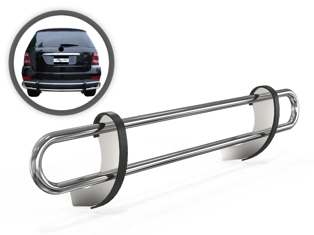 Vanguard Stainless Steel Rear Guards Rear Bumper Guards Bumper Guard for 2008-2011 mercedes-benz ml550 nan