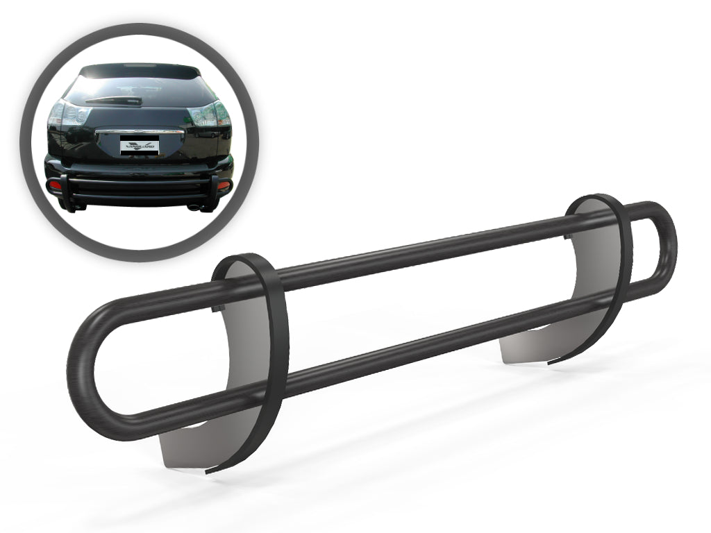 Vanguard Black Powdercoat Rear Guards Rear Bumper Guards Bumper Guard for 2007-2015 lexus rx350 nan