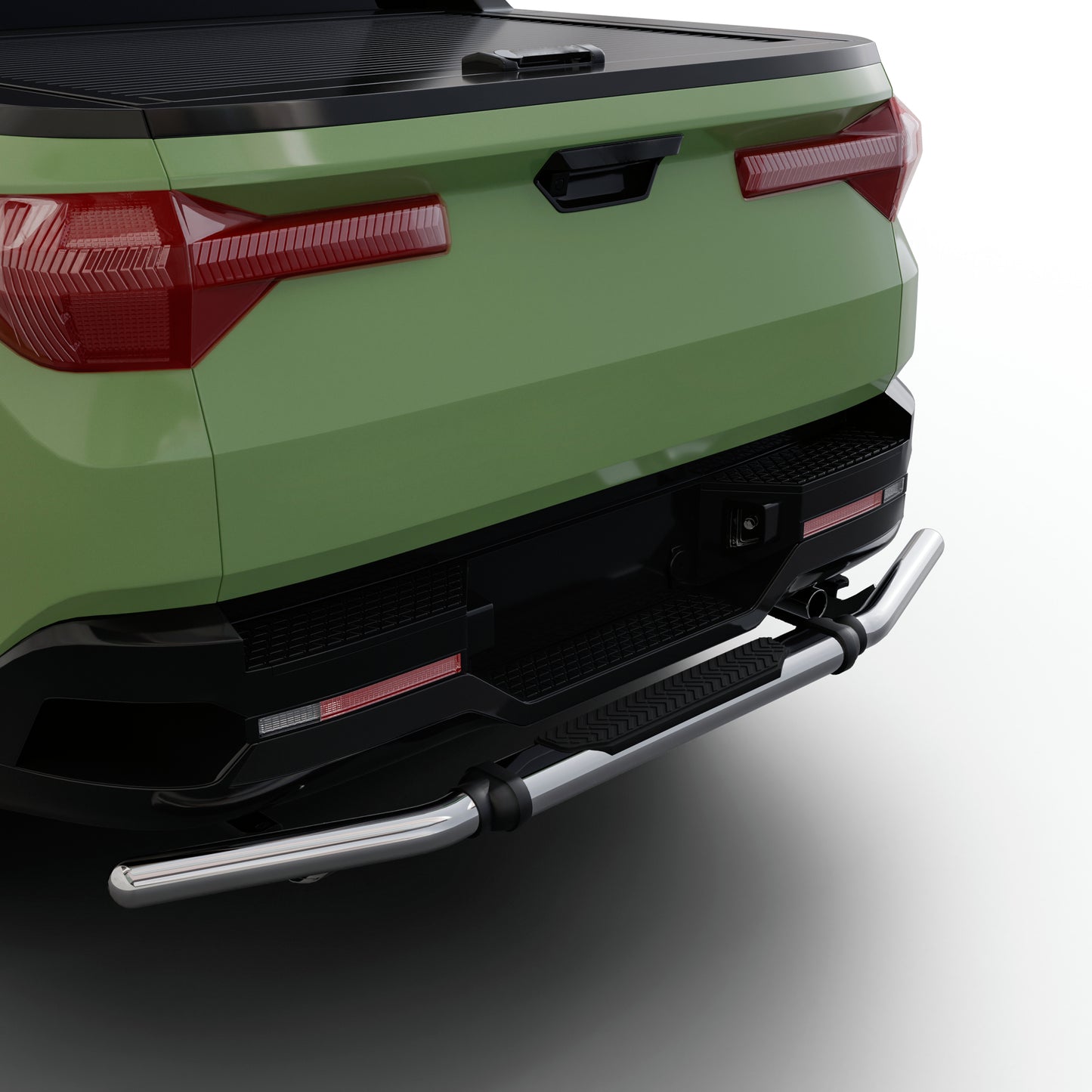 Vanguard Stainless Steel Rear Guards Rear Bumper Guards Bumper Guard for 2022-2024 hyundai santa cruz nan