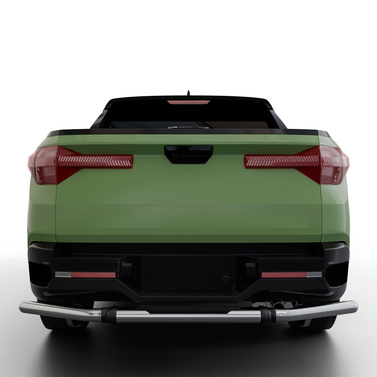 Vanguard Stainless Steel Rear Guards Rear Bumper Guards Bumper Guard for 2022-2024 hyundai santa cruz nan