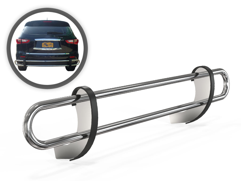 Vanguard Stainless Steel Rear Guards Rear Bumper Guards Bumper Guard for 2022-2025 infiniti qx60 nan