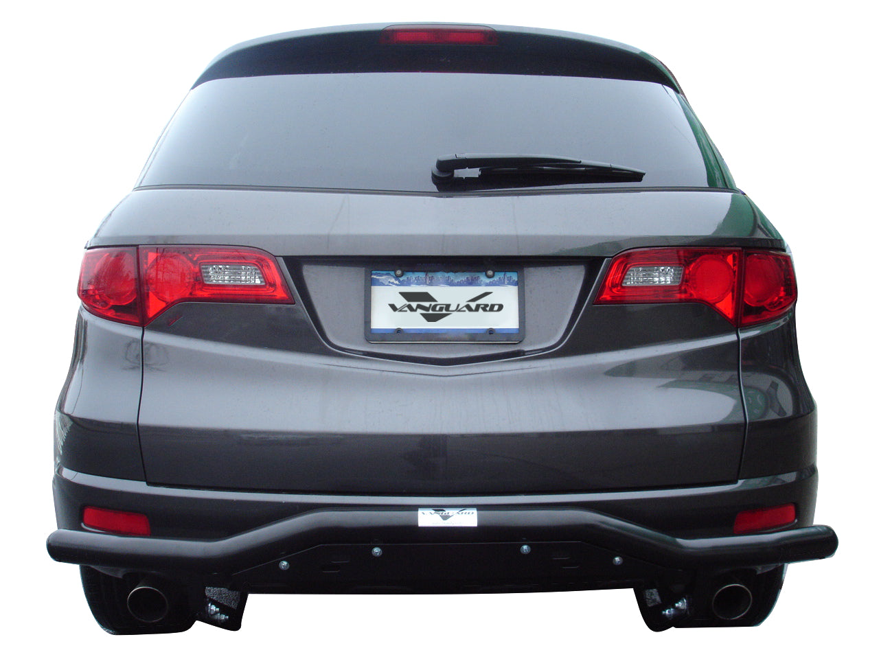 Vanguard Black Powdercoat Rear Guards Rear Bumper Guards Bumper Guard for 2007-2012 acura rdx nan