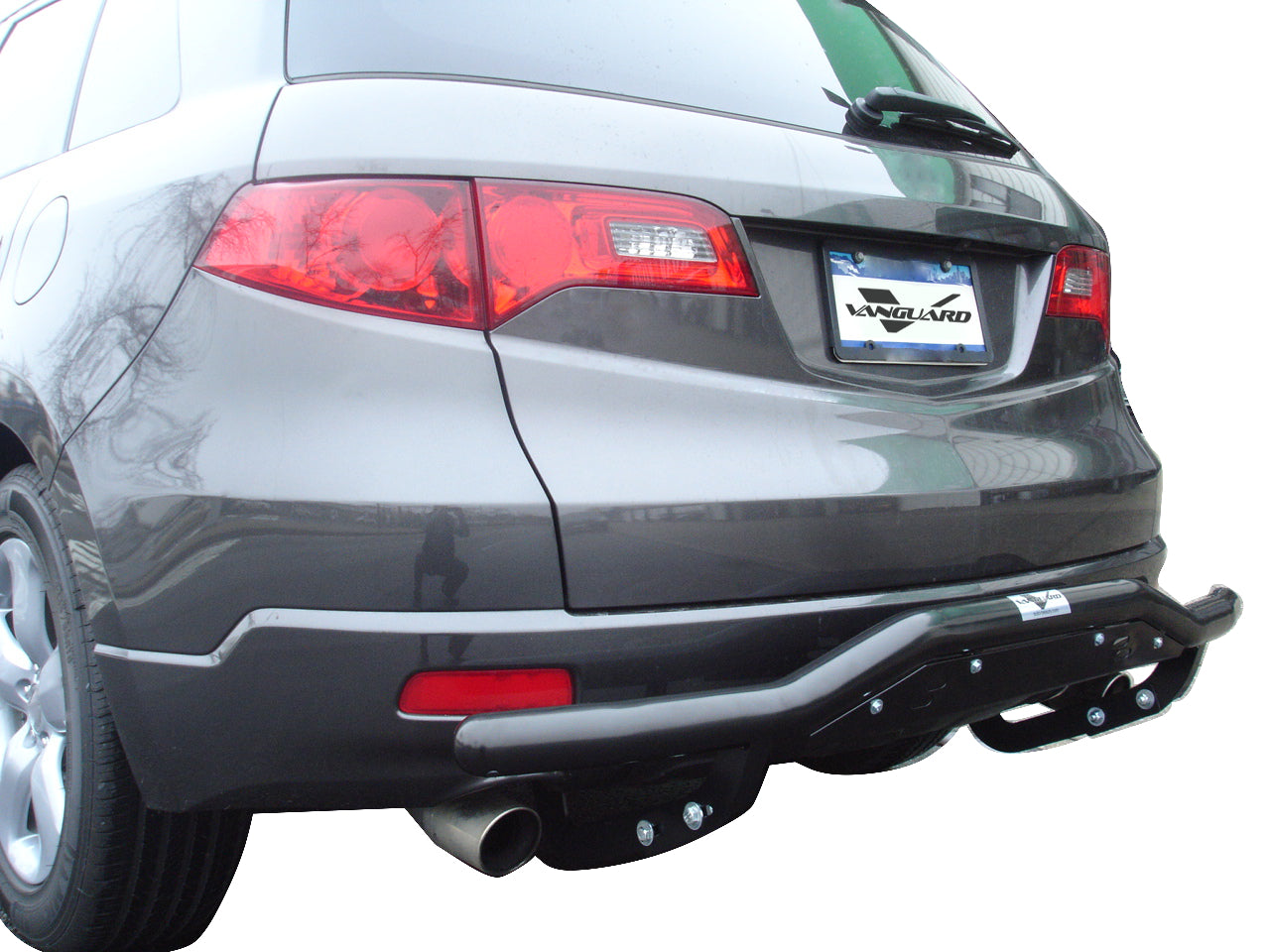 Vanguard Black Powdercoat Rear Guards Rear Bumper Guards Bumper Guard for 2007-2012 acura rdx nan