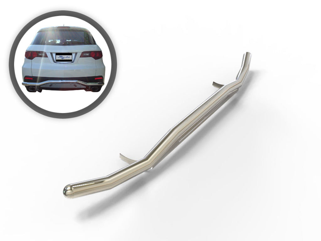 Vanguard Black Powdercoat Rear Guards Rear Bumper Guards Bumper Guard for 2014-2020 acura mdx nan