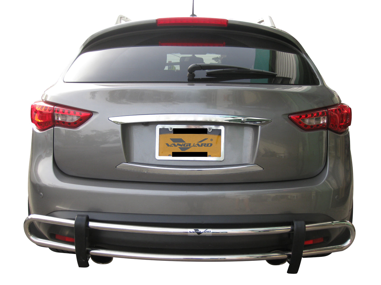 Vanguard Stainless Steel Rear Guards Rear Bumper Guards Bumper Guard for 2014-2017 infiniti qx70 nan