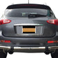 Vanguard Stainless Steel Rear Guards Rear Bumper Guards Bumper Guard for 2014-2017 infiniti qx50 nan
