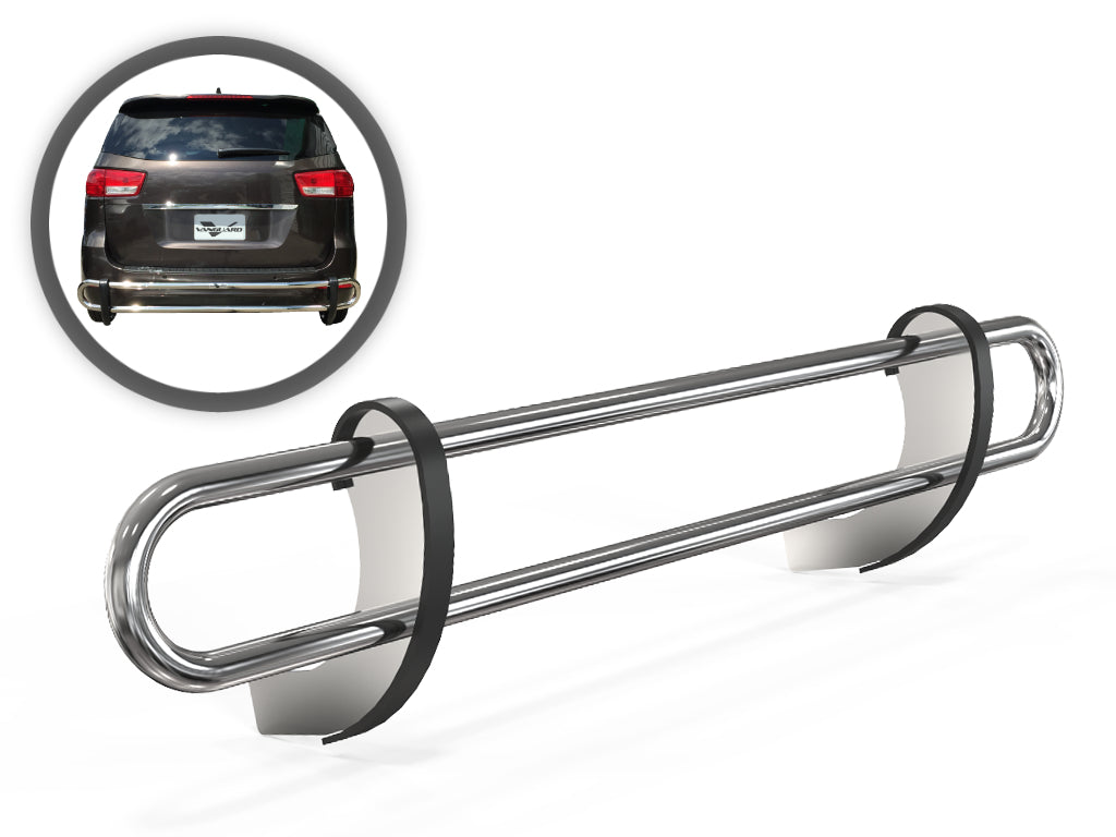 Vanguard Stainless Steel Rear Guards Rear Bumper Guards Bumper Guard for 2015-2021 kia sedona nan