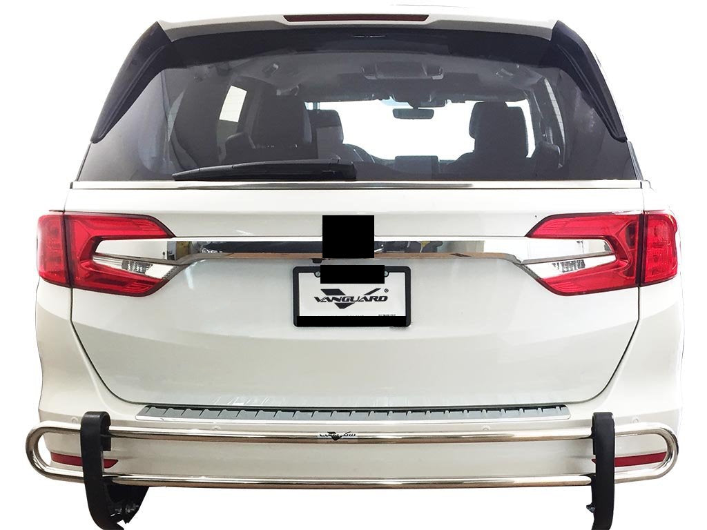 Vanguard Stainless Steel Rear Guards Rear Bumper Guards Bumper Guard for 2018-2024 honda odyssey nan