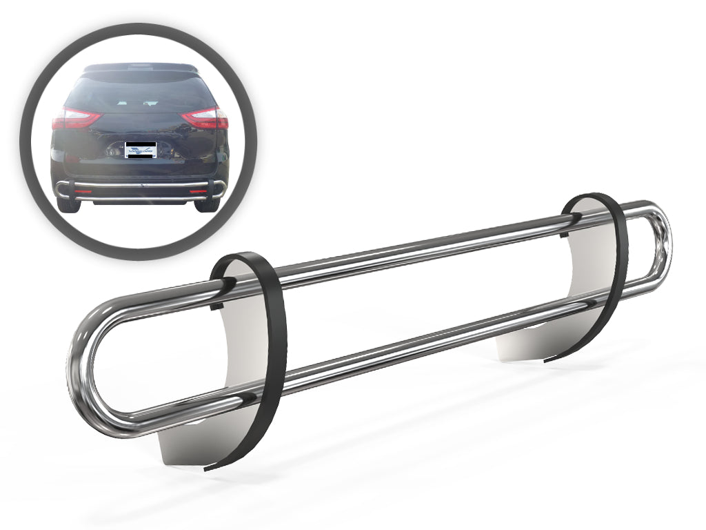 Vanguard Stainless Steel Rear Guards Rear Bumper Guards Bumper Guard for 2004-2020 toyota sienna nan
