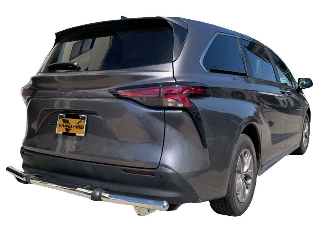 Vanguard Stainless Steel Rear Guards Rear Bumper Guards Bumper Guard for 2021-2025 toyota sienna nan