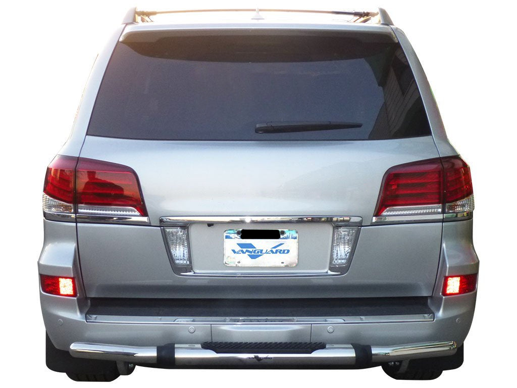 Vanguard Stainless Steel Rear Guards Rear Bumper Guards Bumper Guard for 2013-2021 toyota land cruiser nan