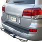 Vanguard Stainless Steel Rear Guards Rear Bumper Guards Bumper Guard for 2013-2021 lexus lx570 nan
