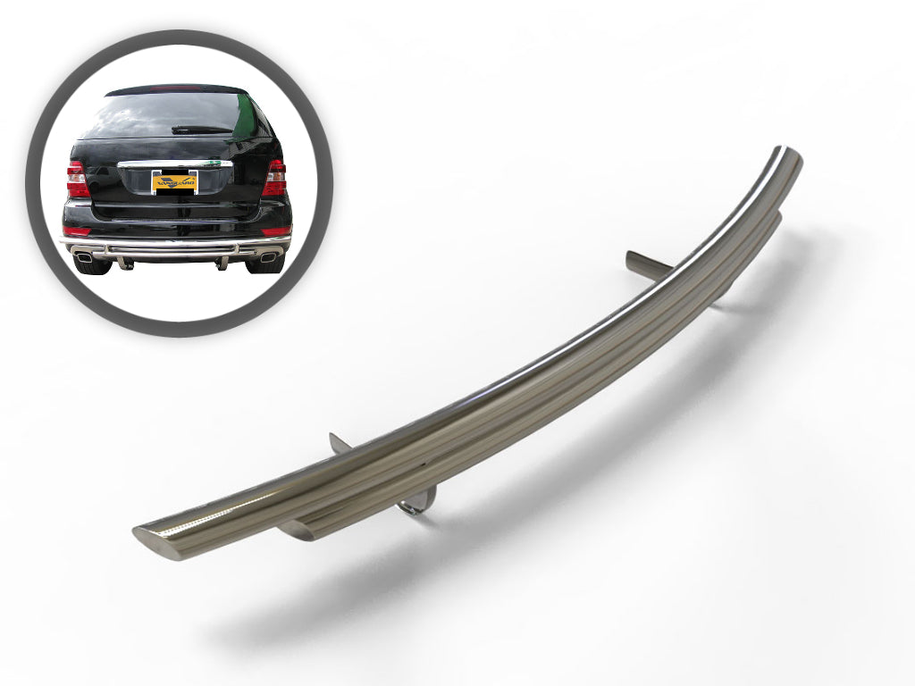 Vanguard Stainless Steel Rear Guards Rear Bumper Guards Bumper Guard for 2005-2007 mercedes-benz ml500 nan