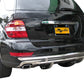 Vanguard Stainless Steel Rear Guards Rear Bumper Guards Bumper Guard for 2005-2007 mercedes-benz ml500 nan