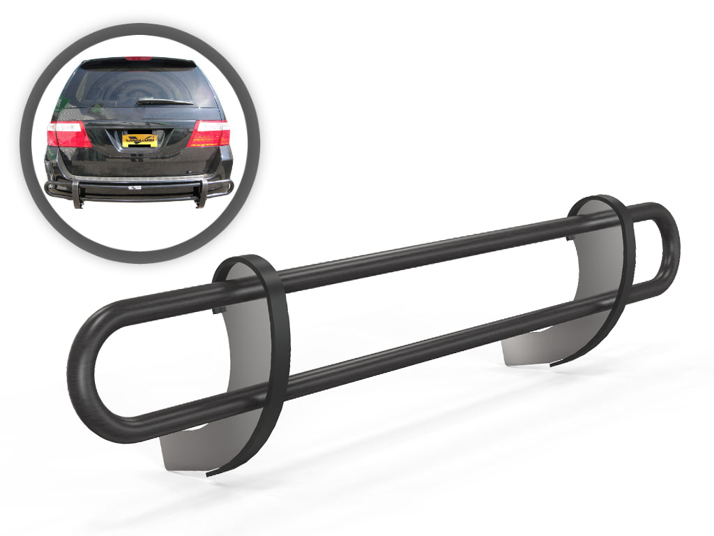 Vanguard Black Powdercoat Rear Guards Rear Bumper Guards Bumper Guard for 1999-2017 honda odyssey nan