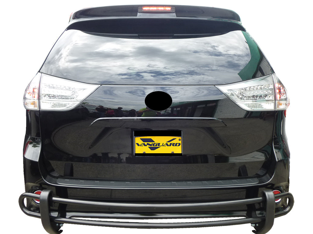 Vanguard Black Powdercoat Rear Guards Rear Bumper Guards Bumper Guard for 2021-2025 toyota sienna nan