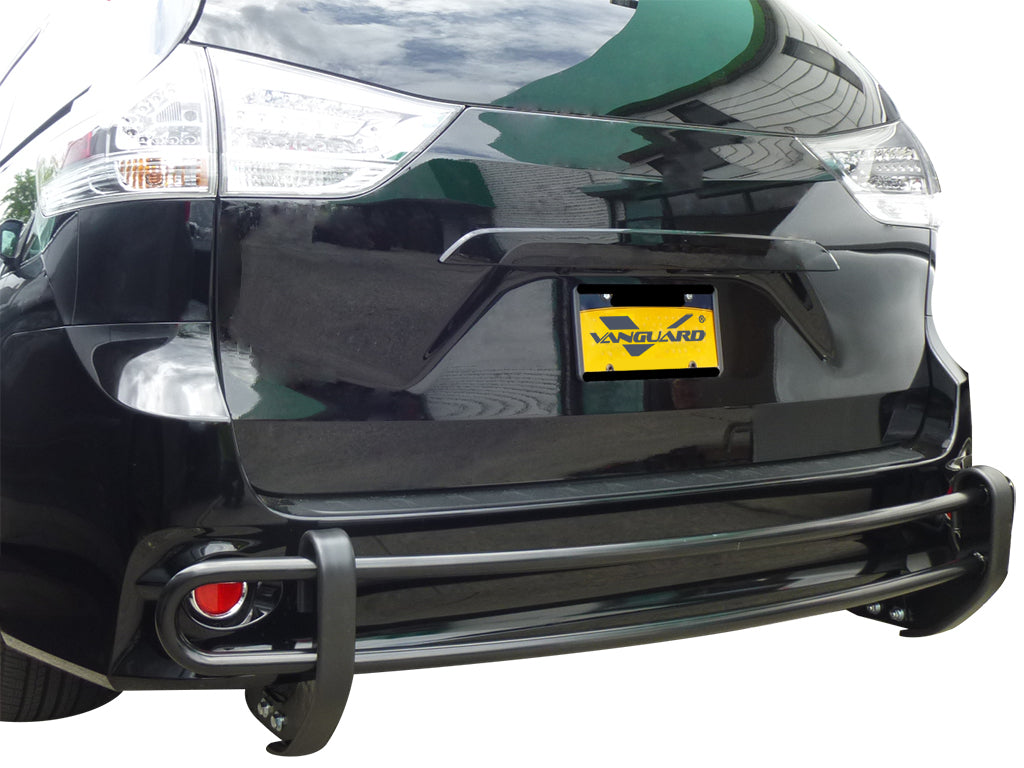 Vanguard Black Powdercoat Rear Guards Rear Bumper Guards Bumper Guard for 2021-2025 toyota sienna nan