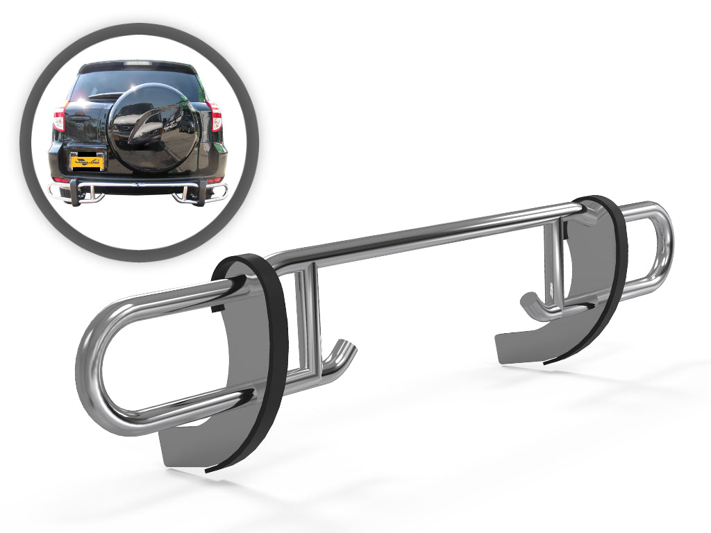 Vanguard Stainless Steel Rear Guards Rear Bumper Guards Bumper Guard for 2006-2018 toyota rav4 nan