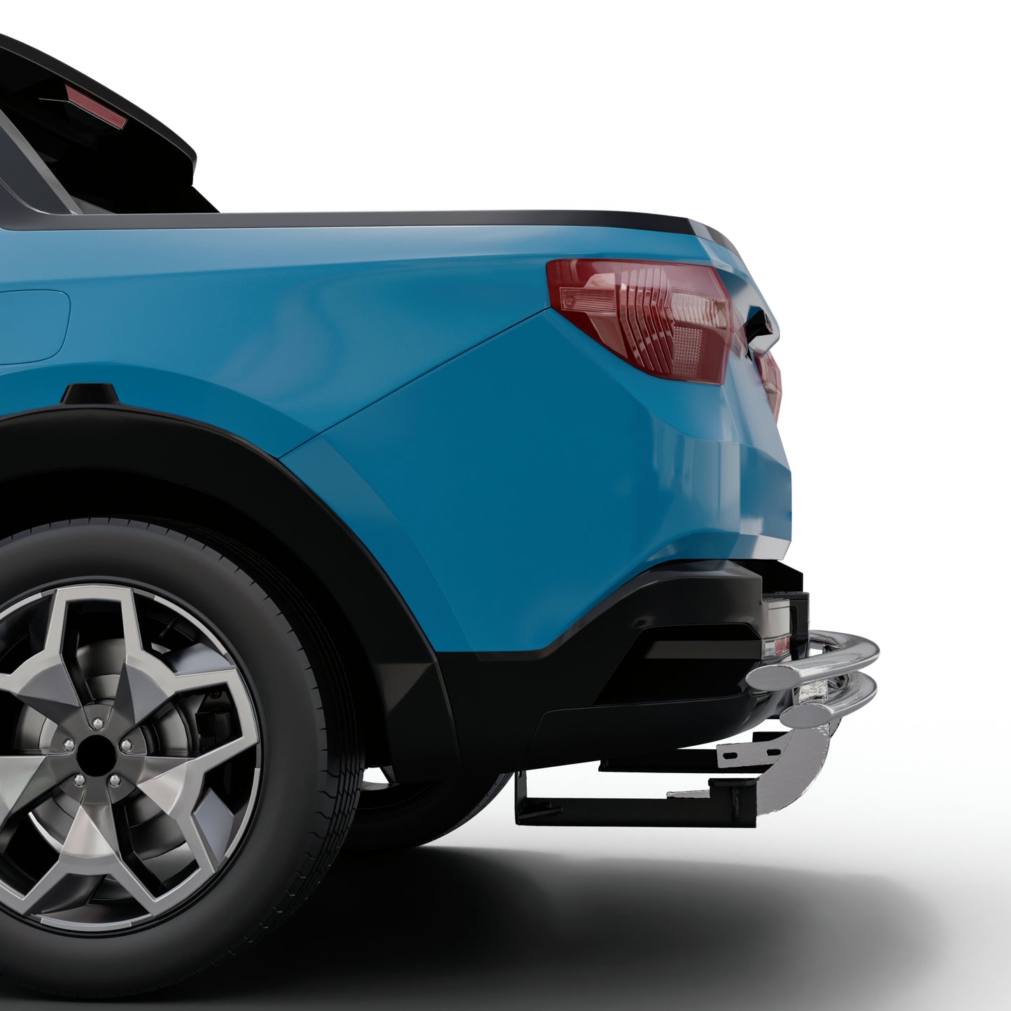 Vanguard Stainless Steel Rear Guards Rear Bumper Guards Bumper Guard for 2022-2024 hyundai santa cruz nan