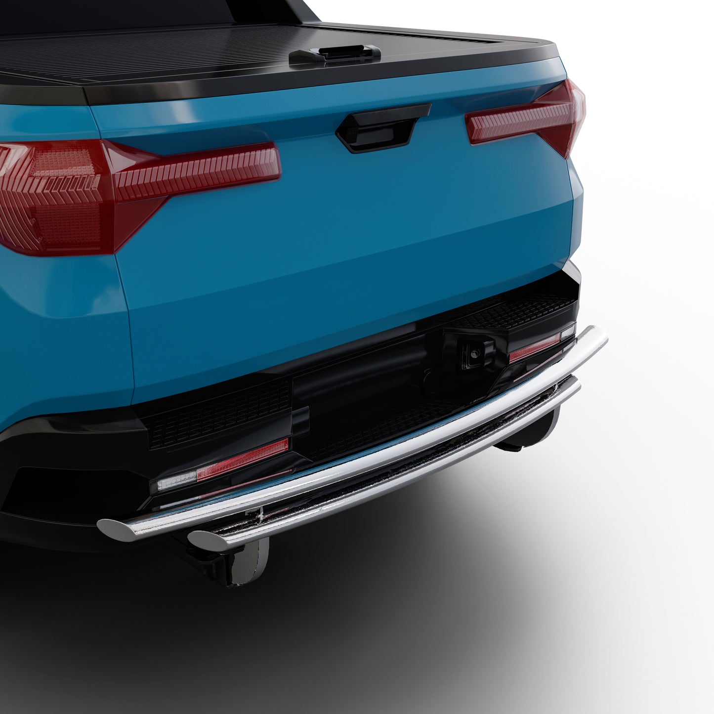 Vanguard Stainless Steel Rear Guards Rear Bumper Guards Bumper Guard for 2022-2024 hyundai santa cruz nan