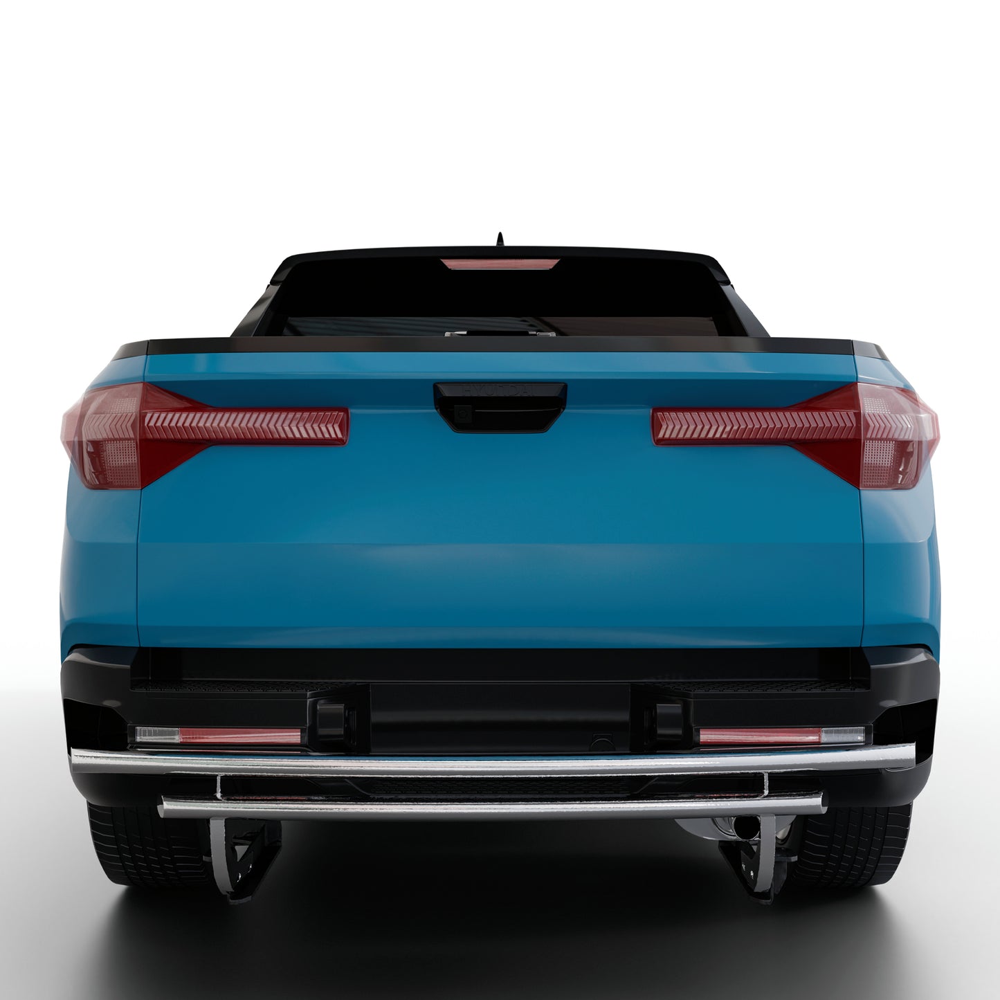 Vanguard Stainless Steel Rear Guards Rear Bumper Guards Bumper Guard for 2022-2024 hyundai santa cruz nan