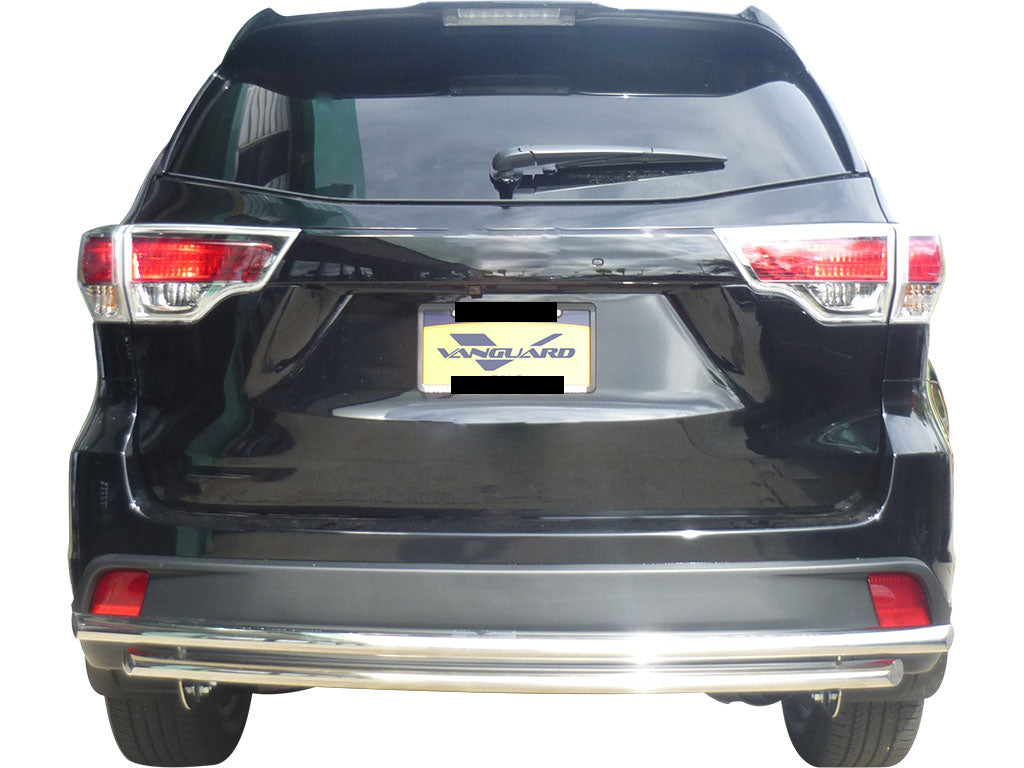 Vanguard Stainless Steel Rear Guards Rear Bumper Guards Bumper Guard for 2020-2024 toyota highlander nan