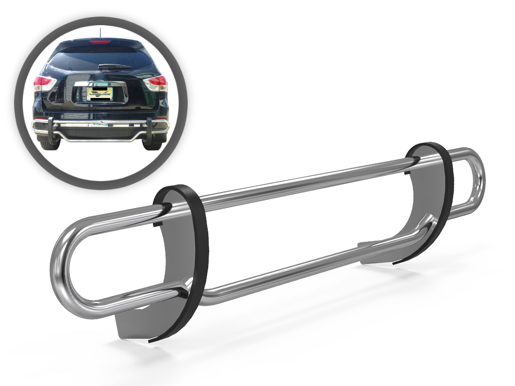 Vanguard Stainless Steel Rear Guards Rear Bumper Guards Bumper Guard for 2016-2022 lexus rx350 nan