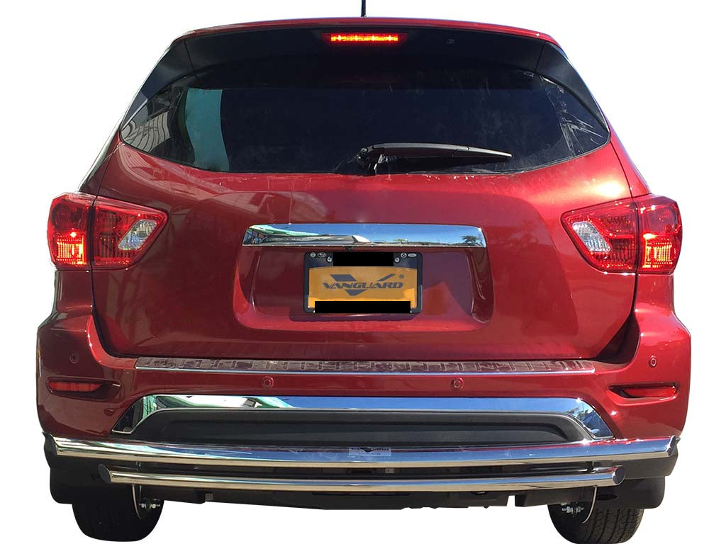 Vanguard Stainless Steel Rear Guards Rear Bumper Guards Bumper Guard for 2013-2013 infiniti jx35 nan