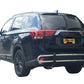 Vanguard Stainless Steel Rear Guards Rear Bumper Guards Bumper Guard for 2014-2020 mitsubishi outlander nan